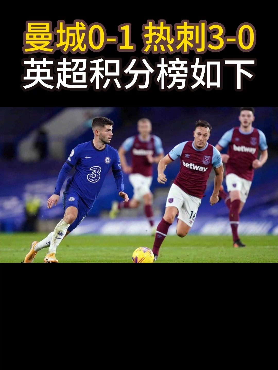 英超劲旅对决，曼城连胜领跑积分榜